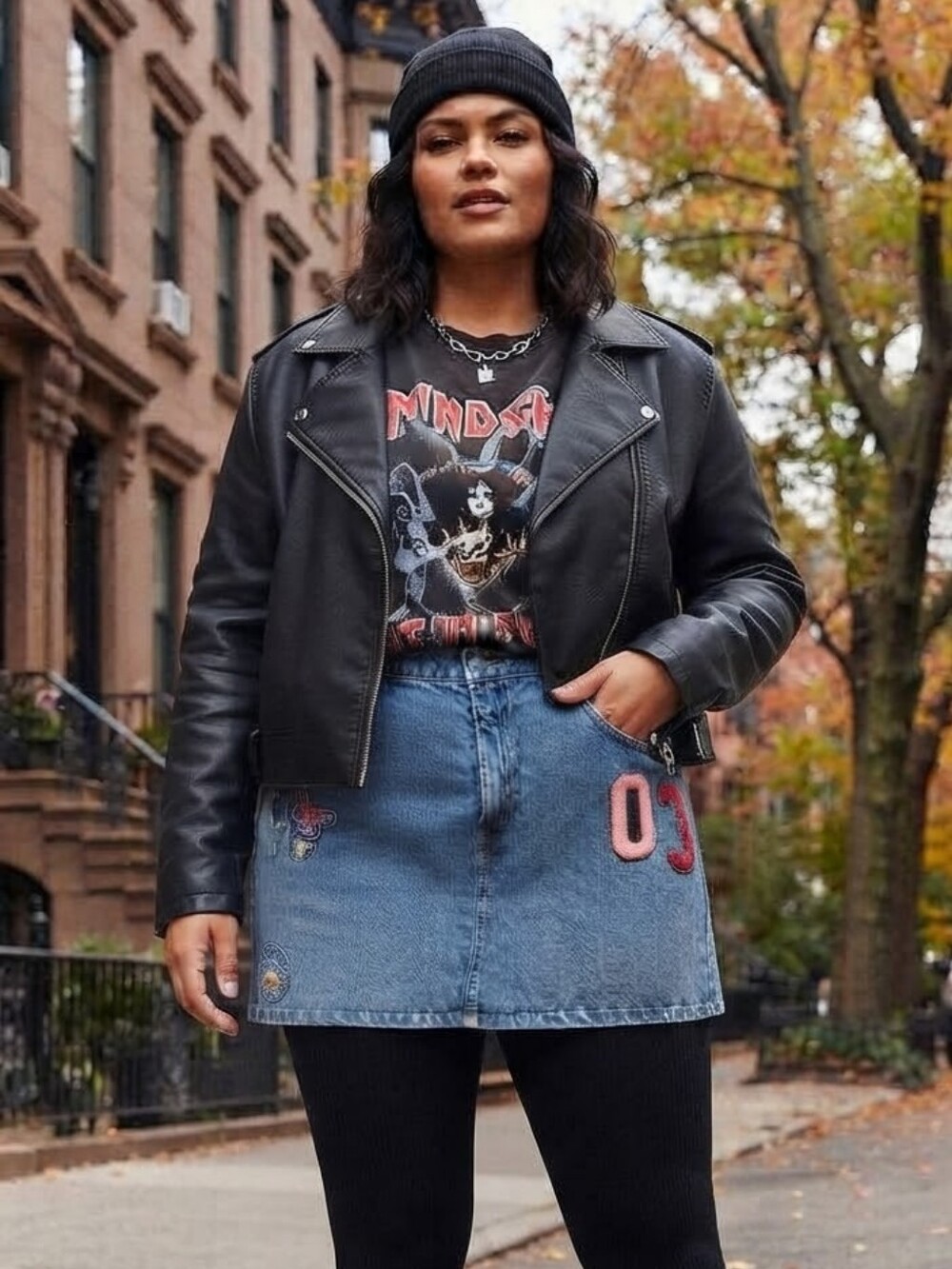 Wild Fable Womens Plus Low Rise Denim Mini Skirt Front Patch Pockets Size 18W